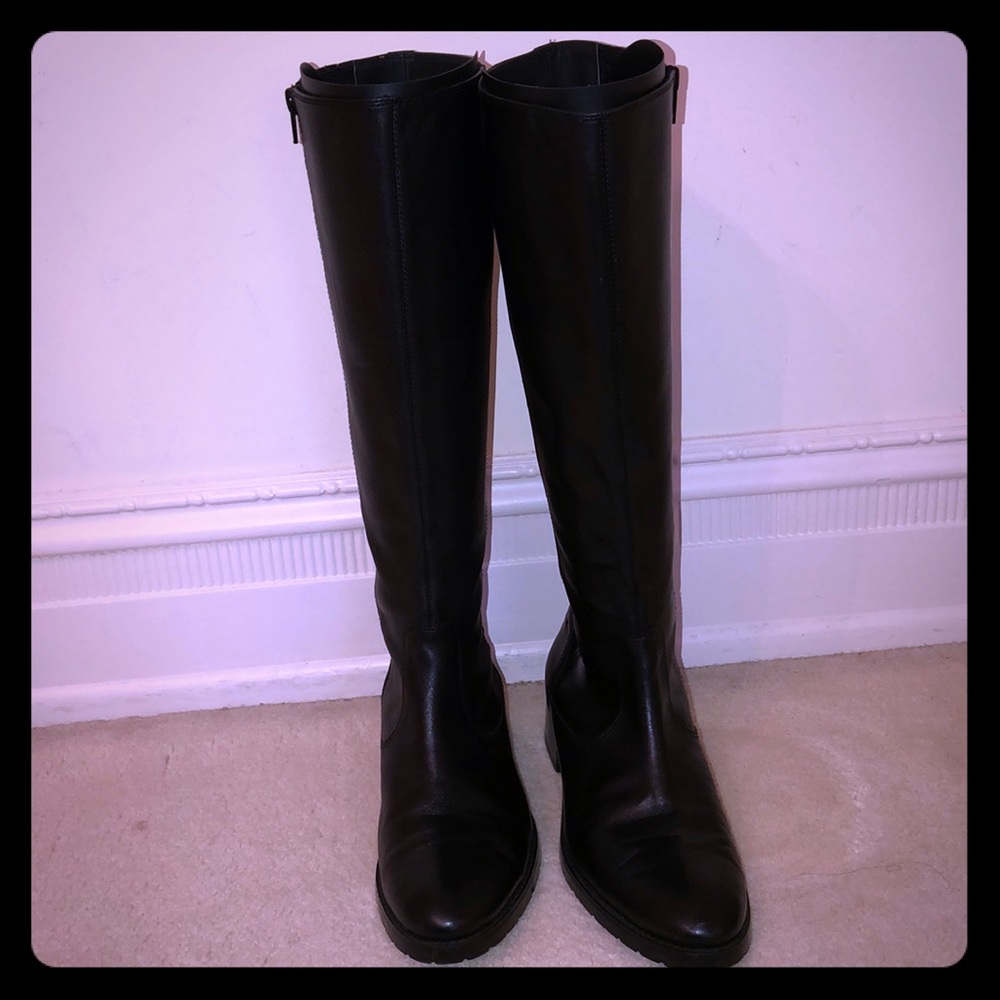 Donald J Pliner Tall Black boots size 9